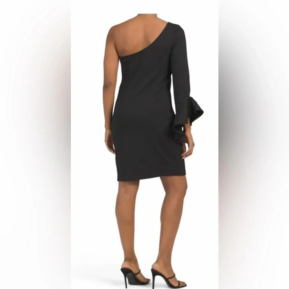 TRINA Trina Turk Kadinsky One Shoulder Bell Sleeve Cocktail Dress NWT S… - Picture 2 of 2